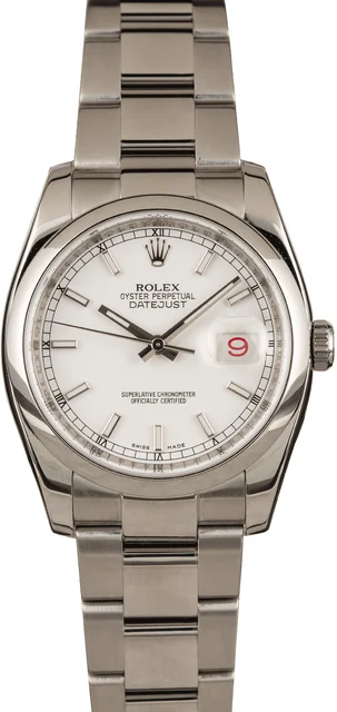 Rolex Datejust 116200 Luminous Markers 116200WSO kol saati