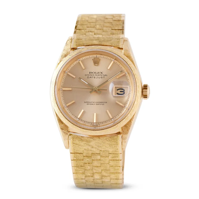 Rolex ROLEX, REF. 1602, DATEJUST FLORENTINE FINISH, YELLOW GOLD kol saati
