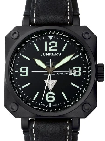 Junkers Horizon Miyota Automatic Airplane Cockpit-Style Watch #6752-2 kol saati
