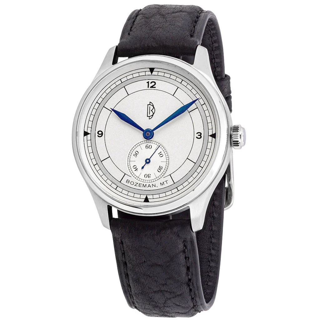 Dave Berghold Watches Dave Berghold DB Model 1 with Silver Dial #DB-Model 1B kol saati