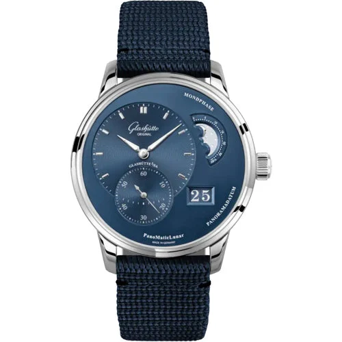 Glashutte Original Glashütte Original PanoMatic Lunar Blue Dial 1-90-02-46-32-64 kol saati
