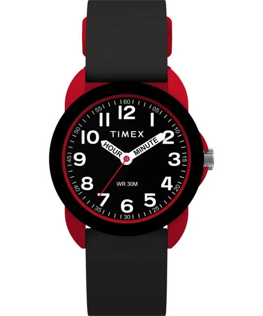 Timex TIME MACHINES® 30mm Silicone Strap Watch TW2W91900 kol saati