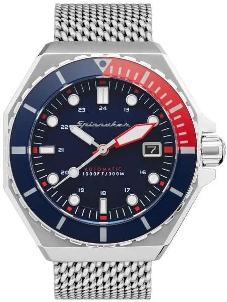 Spinnaker Dumas Automatic 300 Meter Dive Watch with Stainless Steel Mesh Bracelet #SP-5081
