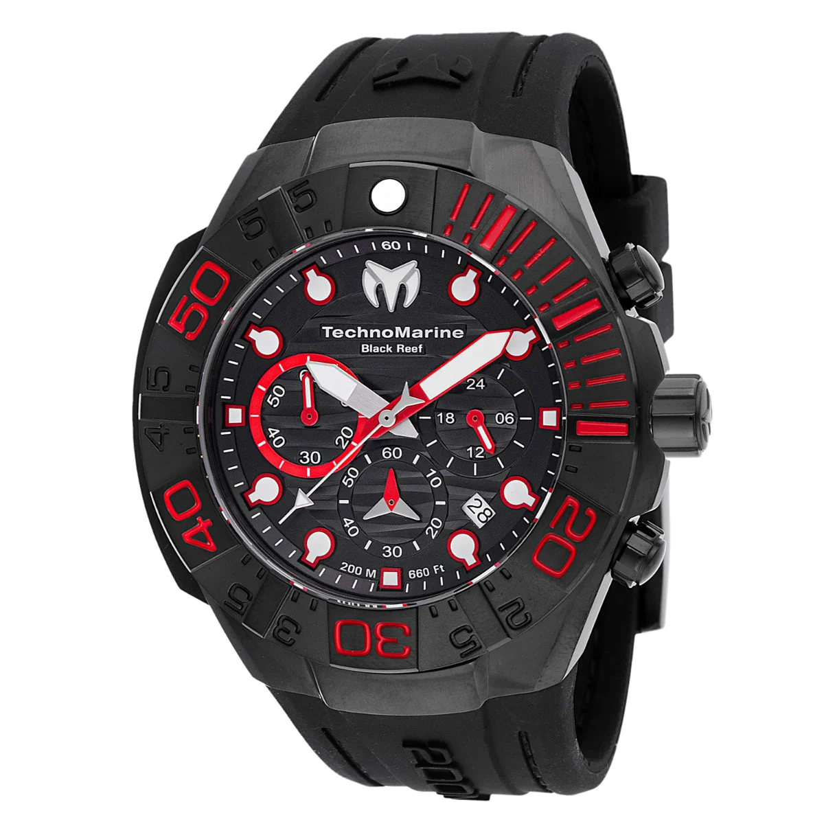 Technomarine Reef Black Watch - 45.4mm, Black (TM-523010) 45.4 mm kol saati