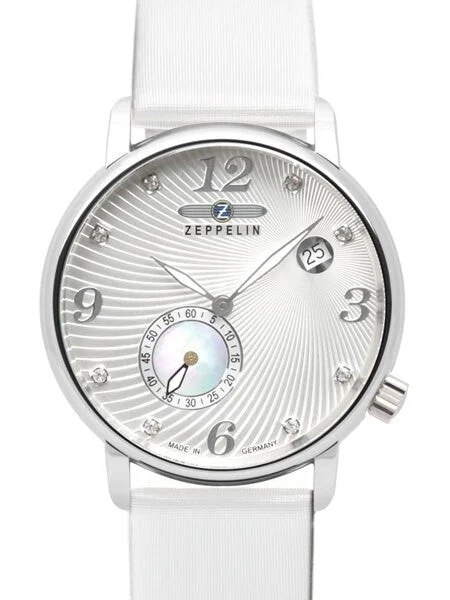 Graf Zeppelin Luna Swiss Quartz Watch with Swarovski Crystals and MOP Insert #7631-1 kol s