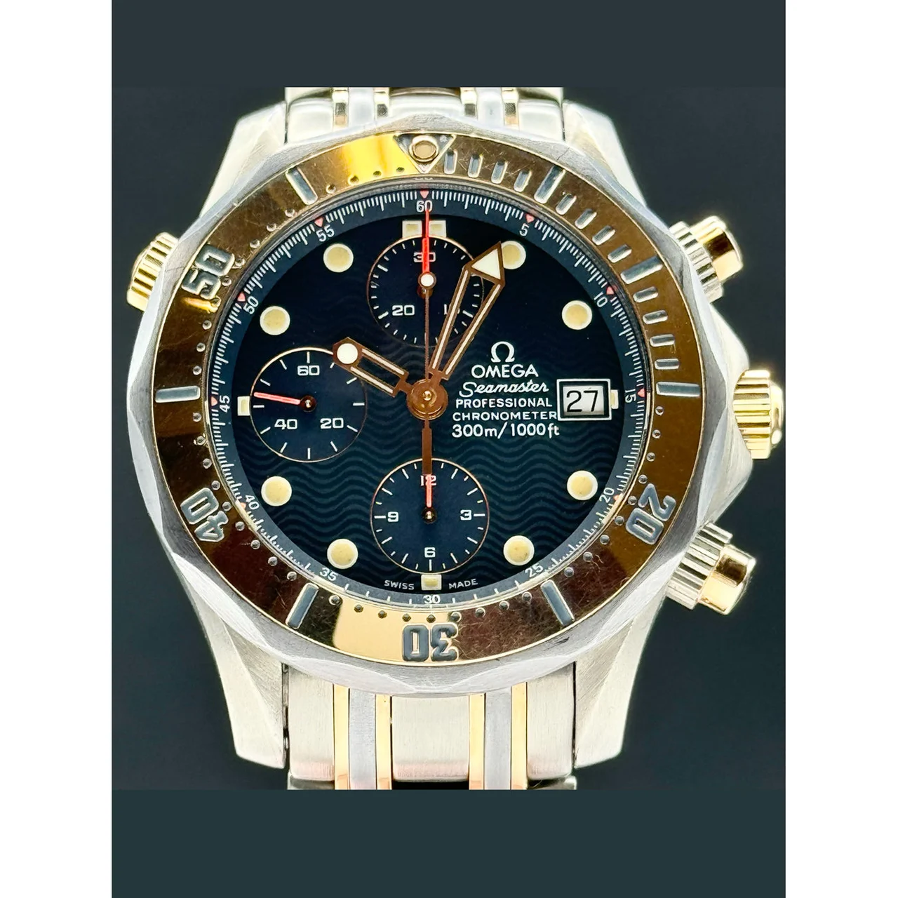 OMEGA Seamaster Two-Tone Titanium 210000079131 41.5 mm kol saati