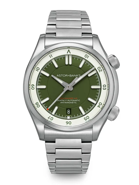 Astor+Banks Sea Ranger M2 Army Green kol saati