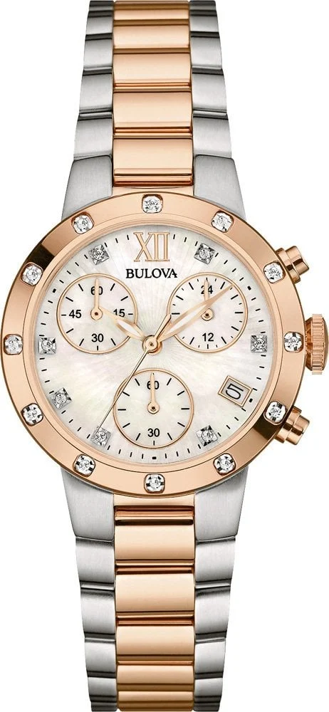Bulova Diamonds Chronograph 98W210 32 mm kol saati