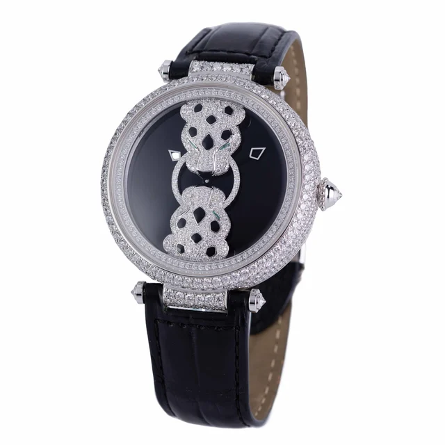 Cartier CARTIER, REF. HPI01203, RENCONTRE DE PANTHÈRES, 18K WHITE GOLD kol saati