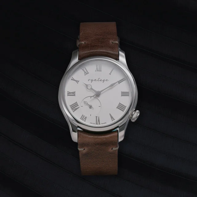 Vyntage Horology Purity Platinum Tone kol saati