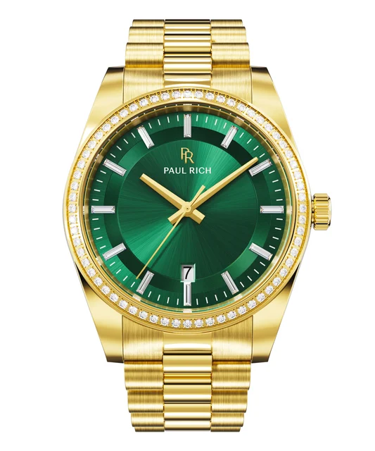 Paul Rich Legacy MoissanitePR179G - Gold Green kol saati