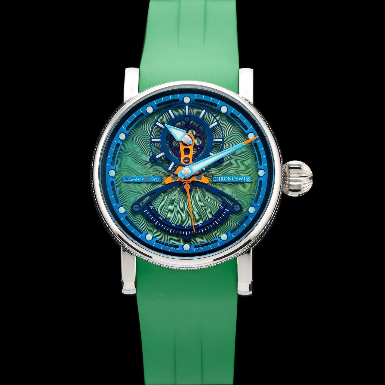 ChronoSwiss Resec Green Monster Manufacture CH-6923T.1-GRBL Limited Edition 210009N32718 kol saati