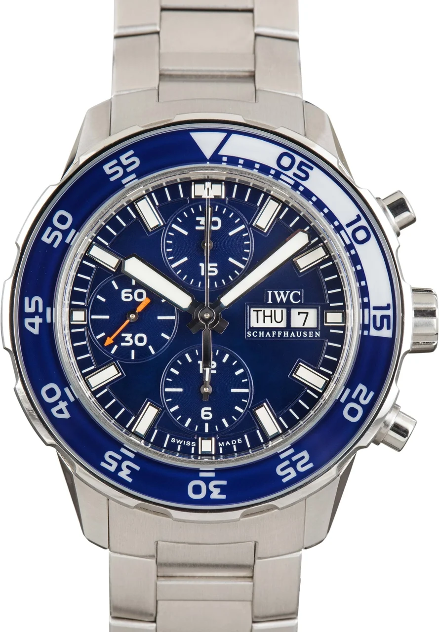 IWC Aquatimer Chronograph IW376710 Blue Dial kol saati