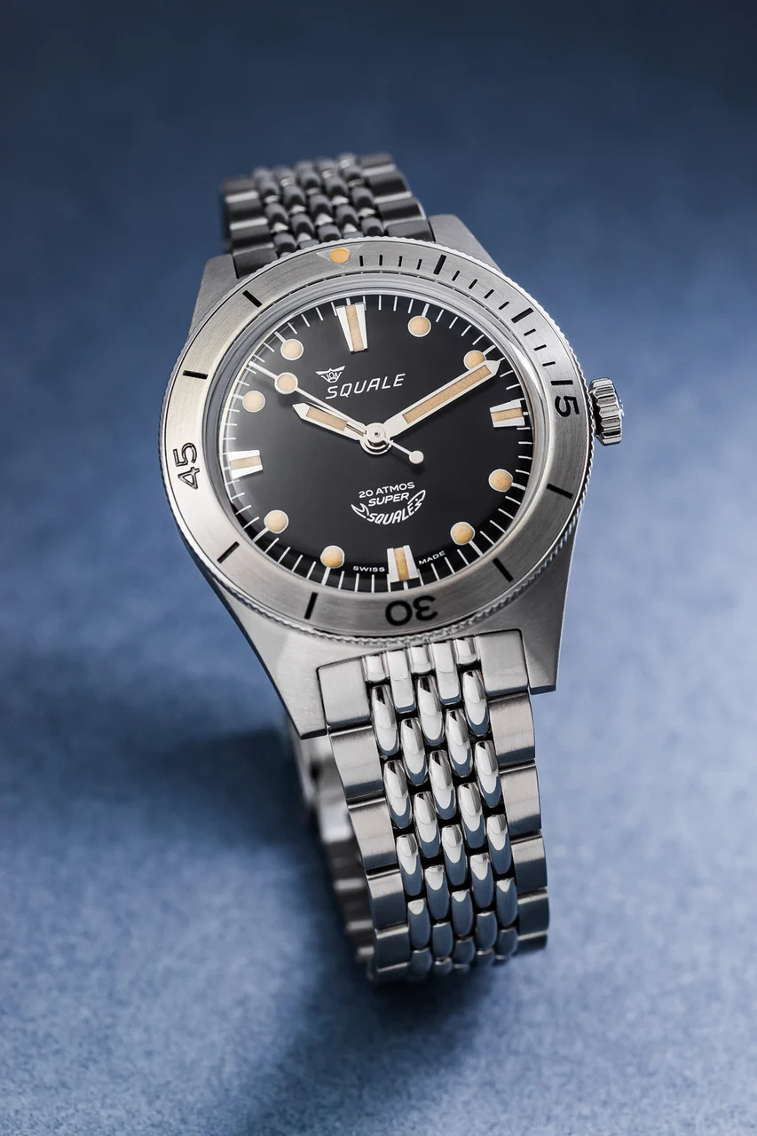 Squale ‘Super- ’ Ref. SUPERSSBK.AC Squale ‘Super-Squale’ Ref. SUPERSSBK.AC 38 mm kol saati