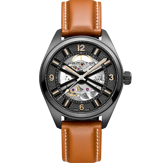 Hamilton Khaki Field Skeleton Auto H72585535 kol saati