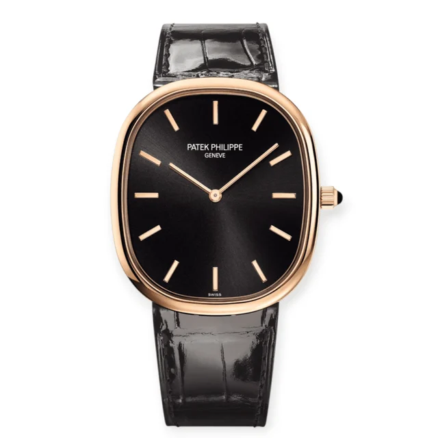 Patek Philippe Golden Ellipse Rose Gold Black Dial Pre-Owned Patek Philippe Golden Ellipse