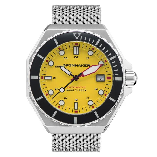 Spinnaker Dumas Automatic 300 Meter Dive Watch with Stainless Steel Mesh Bracelet #SP-5081