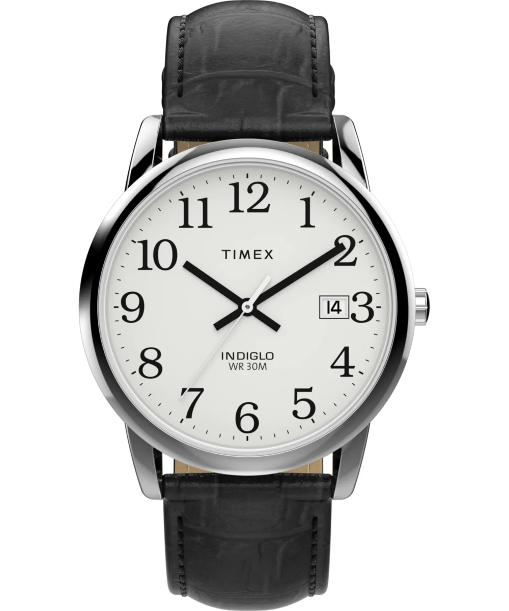 Timex Easy Reader® 35mm Leather Strap Watch TW2W954009J 35 mm kol saati