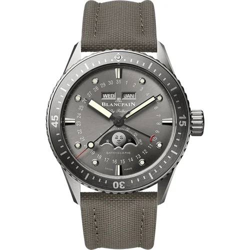 Blancpain Bathyscaphe Quantième Complet Phases de Lune 5054 1210 G52A 43 mm kol saati