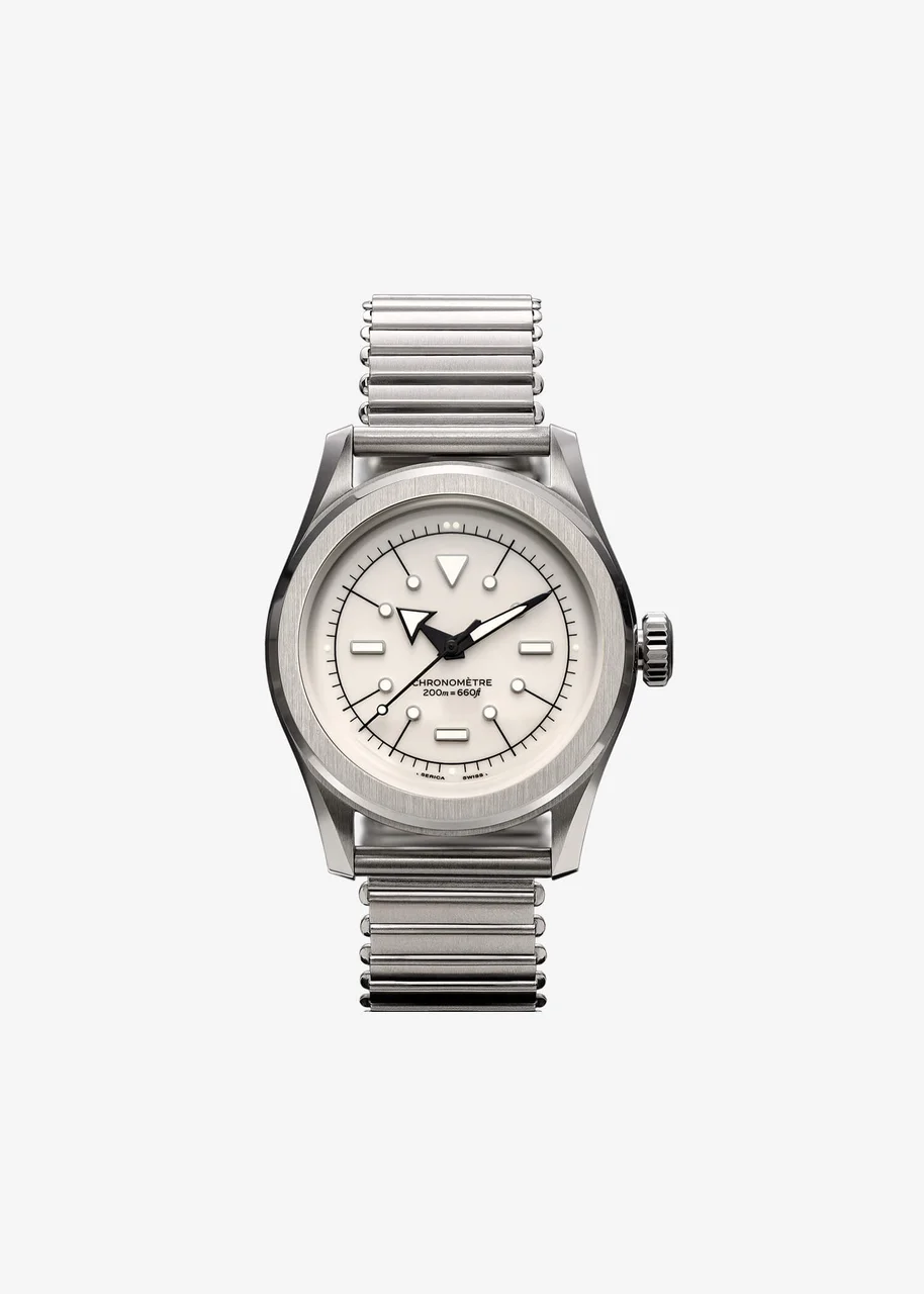 Serica Watches 6190-MSL-WHITE-3H-STD kol saati