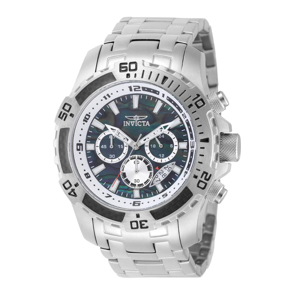 Invicta Pro Diver SCUBA Watch w/ Abalone Dial - 51mm. Steel (49853) 51 mm kol saati