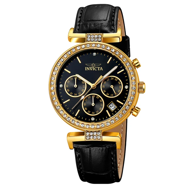 Invicta Celestial Watch - 38mm, Black (70366) kol saati