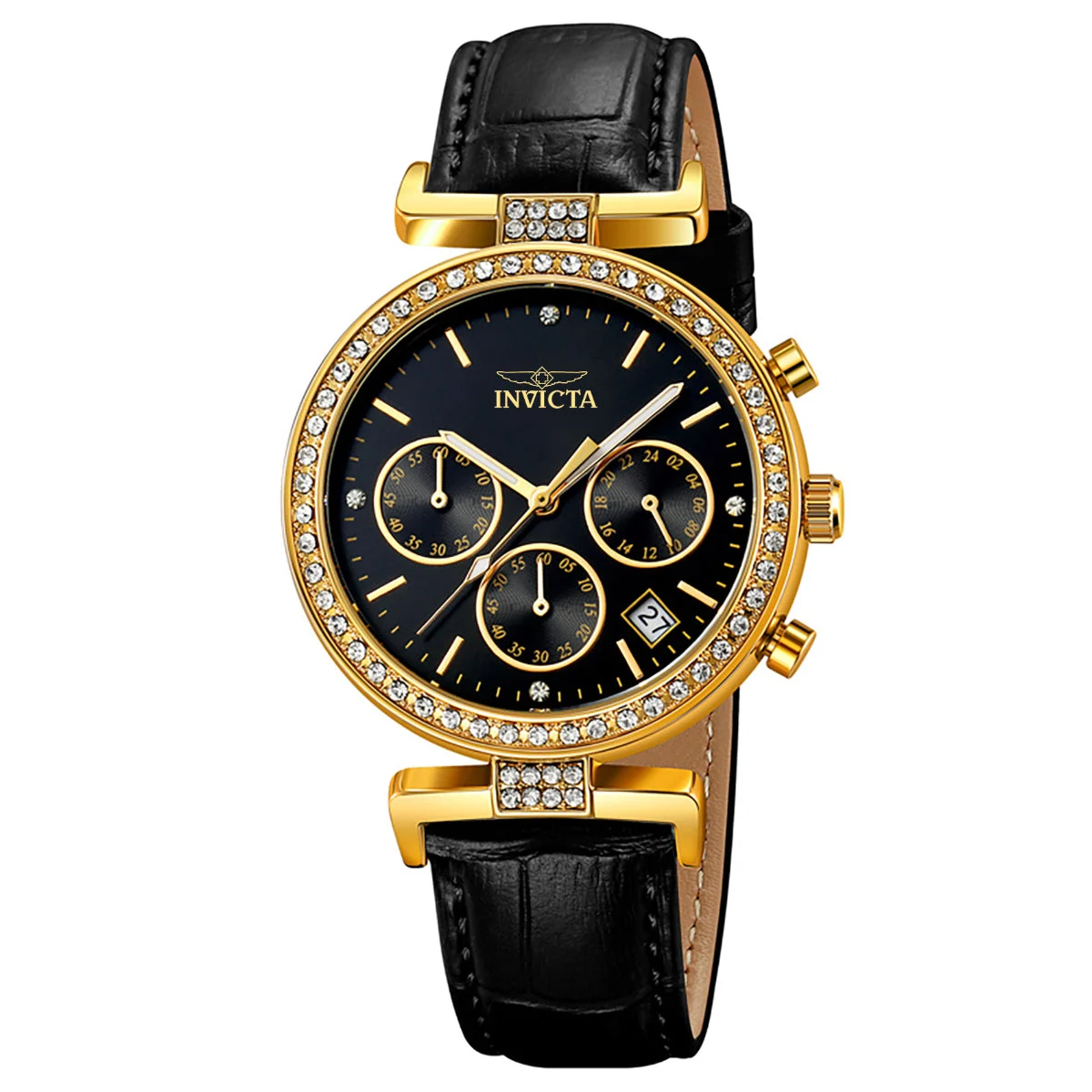 Invicta Celestial Watch - 38mm, Black (70366) 38 mm kol saati