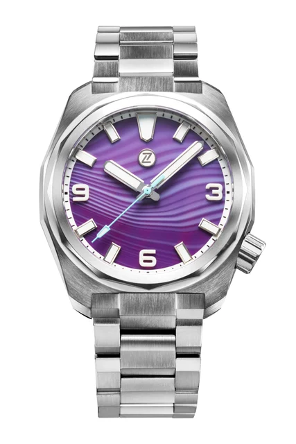 Zelos Hammerhead 43 Field 'Purple Agate' kol saati
