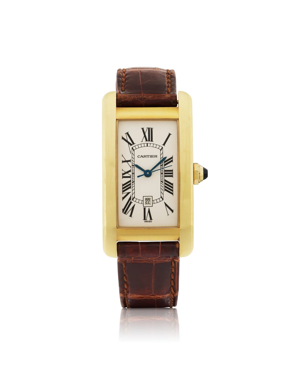 Cartier CARTIER, REF. 1725 TANK AMERICAINE, YELLOW GOLD kol saati