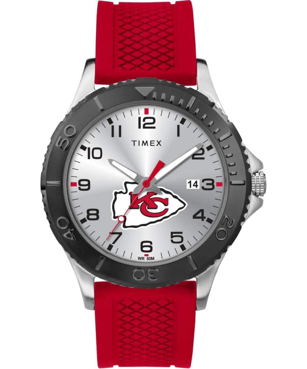 Timex Gamer Red Kansas City Chiefs TWZFCHIMF 42 mm kol saati
