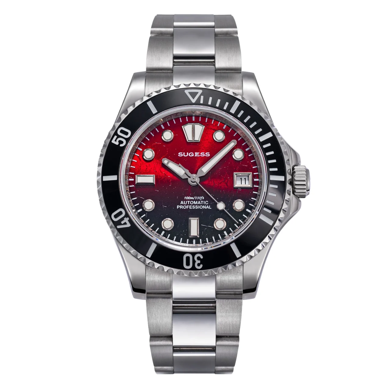 Sugess Red Glacier Crackle Dial Automatic sugess-s476-red-glacier-crackle-dial-automatic 48.2 mm kol saati