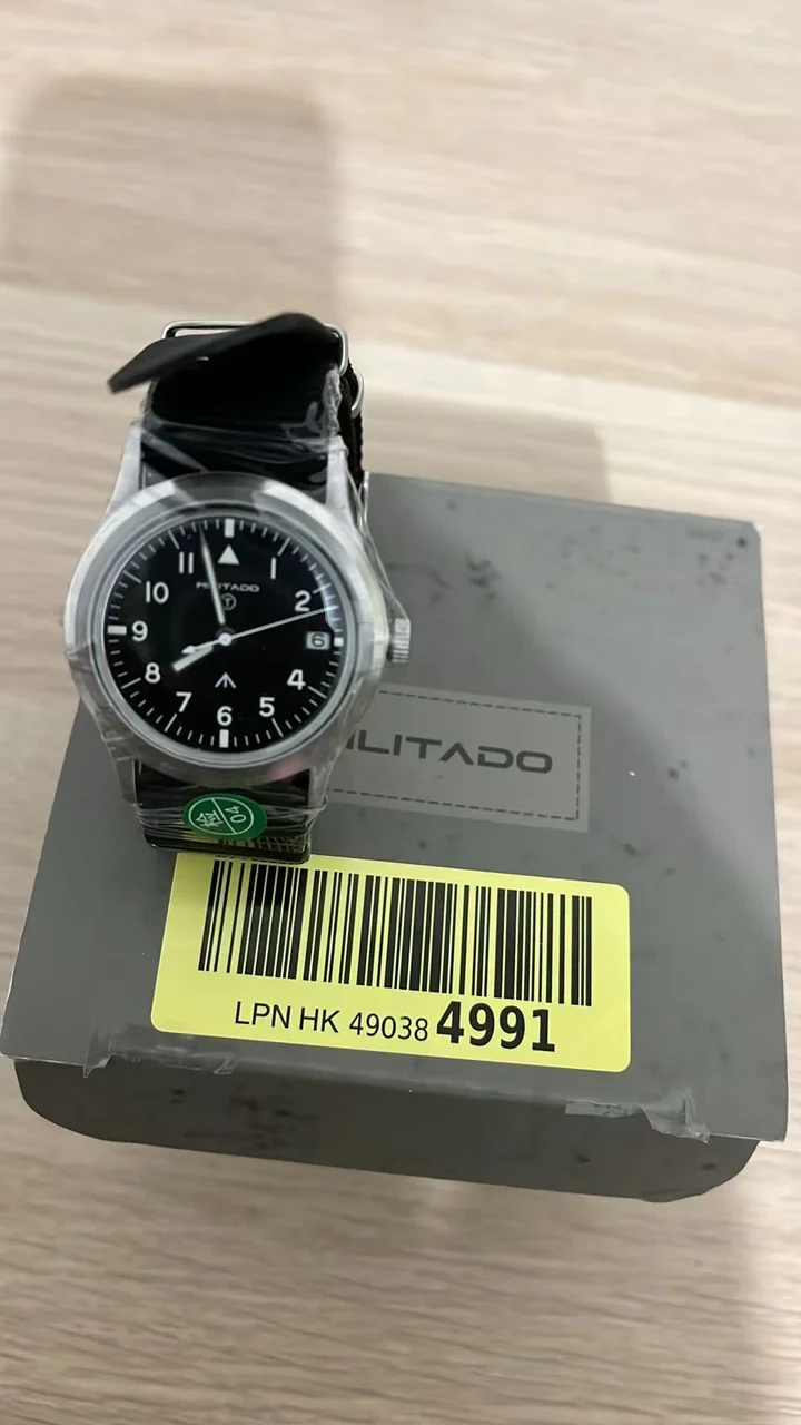 MILITADO Sapphire Crystal Retro Military Watch VH31/VH65 ML14 eu-pre-owned-militado-ml14-36mm-military-quartz-watch 36 mm kol saati
