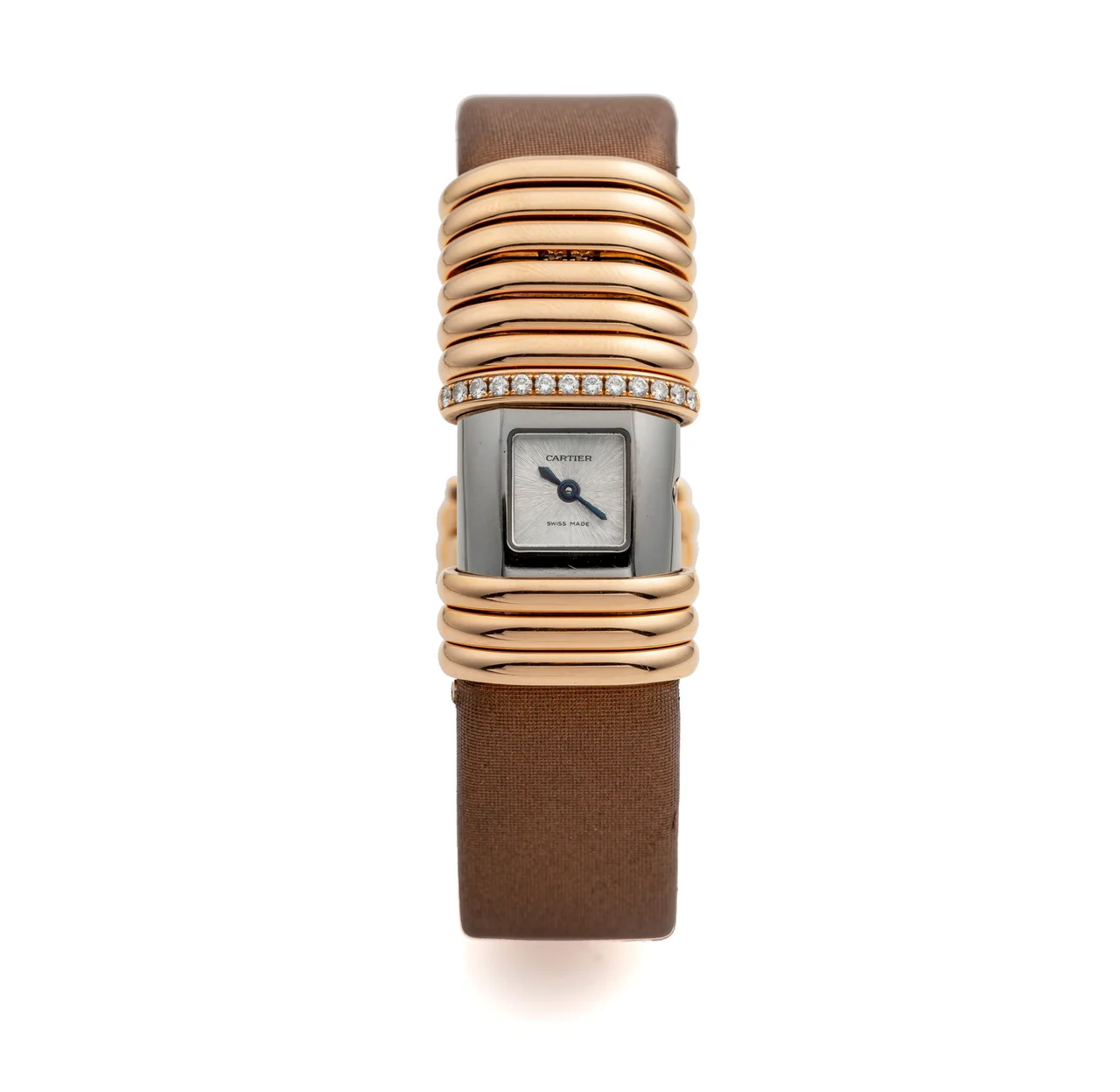 Cartier Ref. 2611, ’s, quartz; “Declaration”; titanium, 18K pink gold and diamonds kol saati