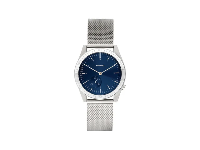 Komono Ray Legacy Mesh Silver Blue KOM-W4412 kol saati