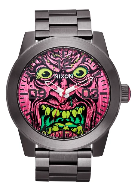 Nixon US Santa Cruz Corporal - Gunmetal / Pink / Roskopp A1381-5147-00 kol saati