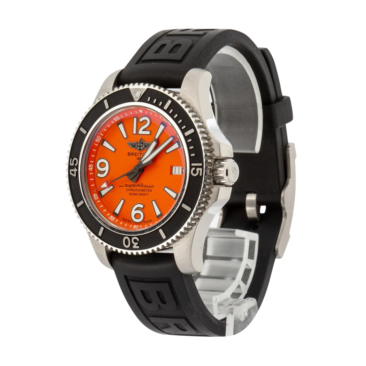 Breitling Superocean Automatic Orange Dial A17366D71O1S1 42 mm kol saati
