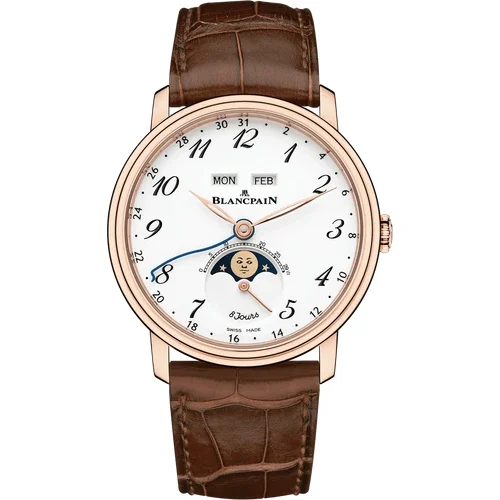 Blancpain Villeret Quantième Complet 8 Jours 6639A 3631 55A kol saati