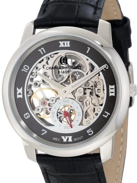 Charles Hubert Paris Charles Hubert Premium Collection Skeleton Mechanical Hand Wind Watch