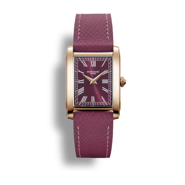 Monchardwatches etape-darkpink-gold kol saati