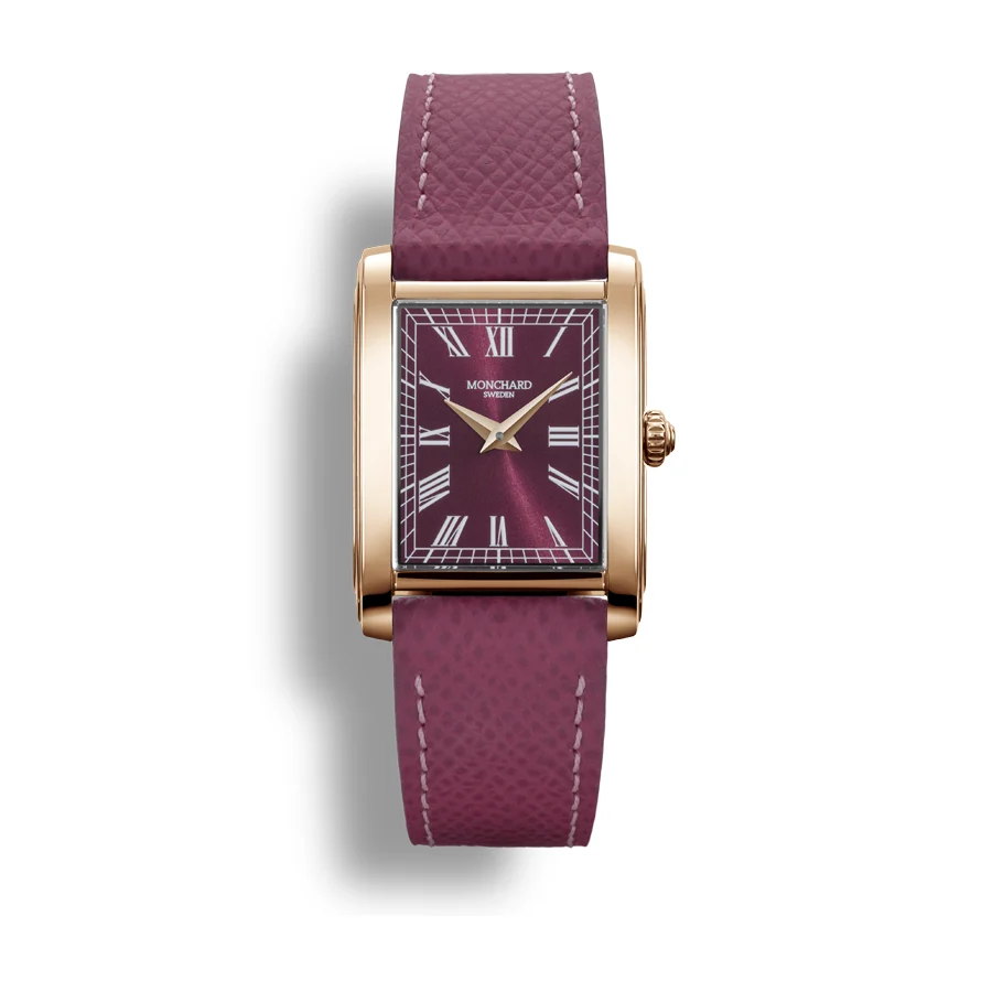 Monchardwatches etape-darkpink-gold 33 mm kol saati
