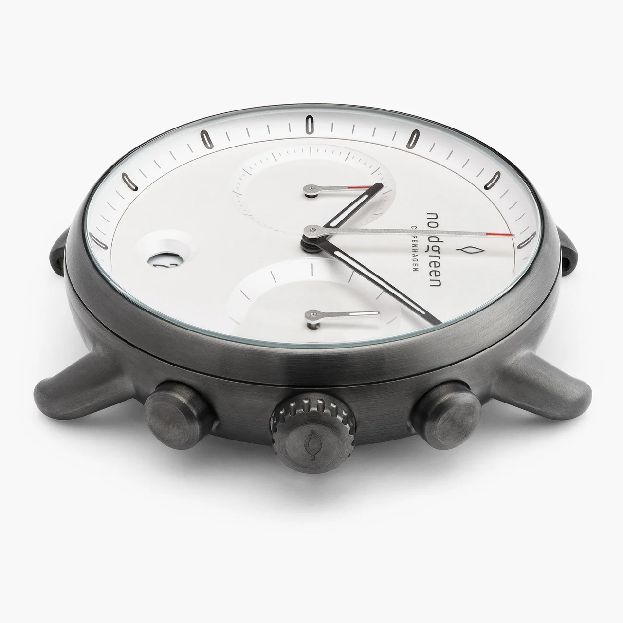 Nordgreen Pioneer 42mm - Gun Metal - White Dial WATCHPI42GMX 42 mm kol saati
