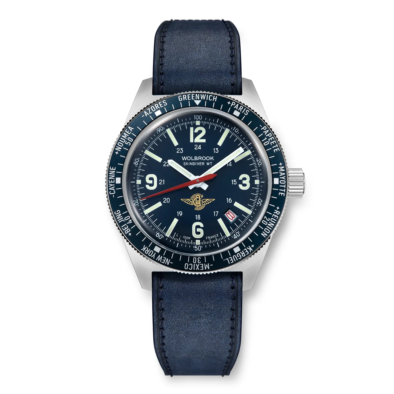 Wolbrook 25-SWA-004-LR3-BLU-STL-ACF 48 mm kol saati
