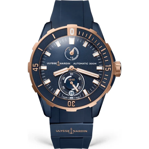 Ulysse Nardin Diver 44mm 1185-170-3/BLUE 44 mm kol saati