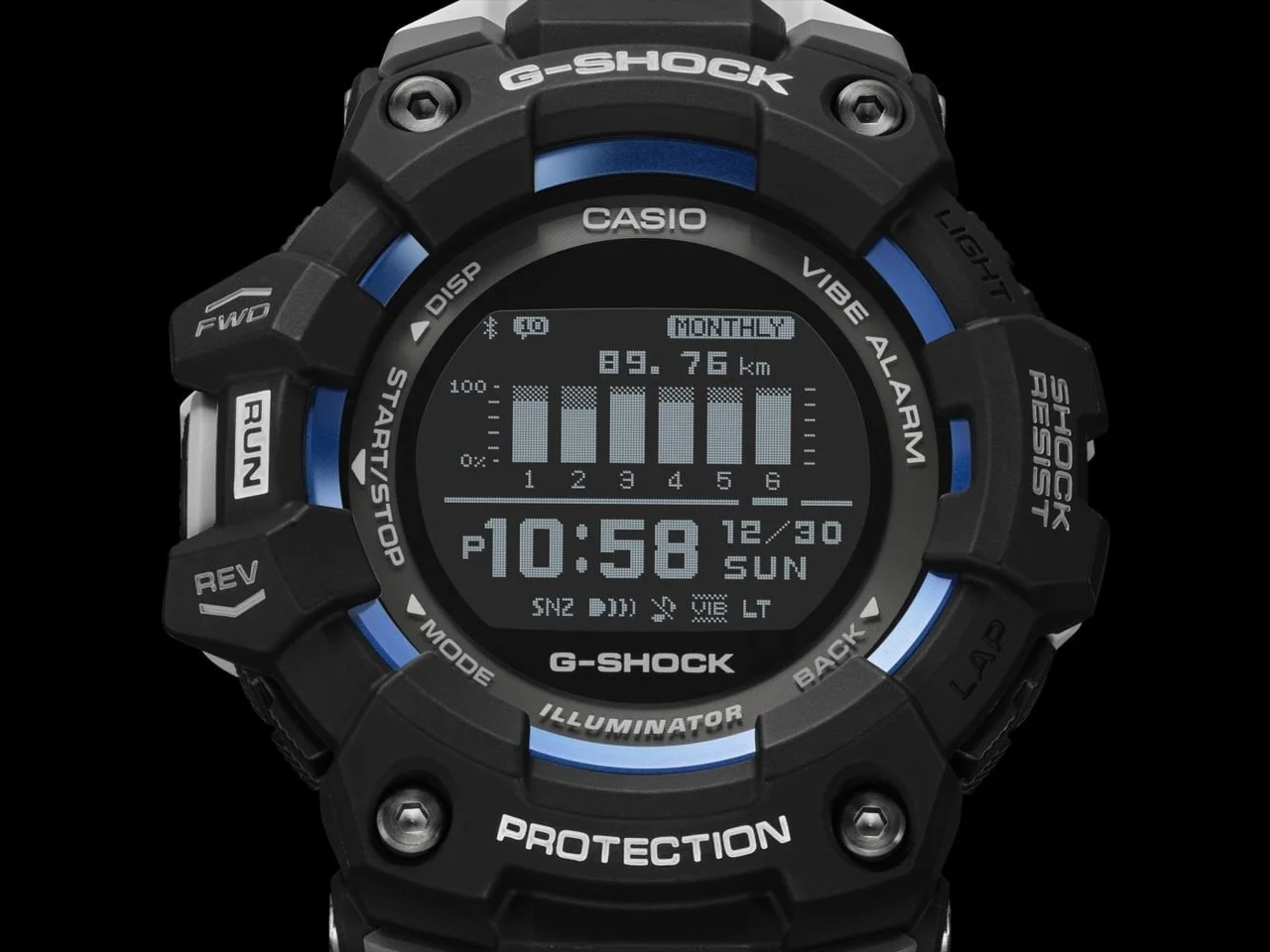 Casio G-shock G-squad GBD-100-1A7DR 49.3 mm kol saati