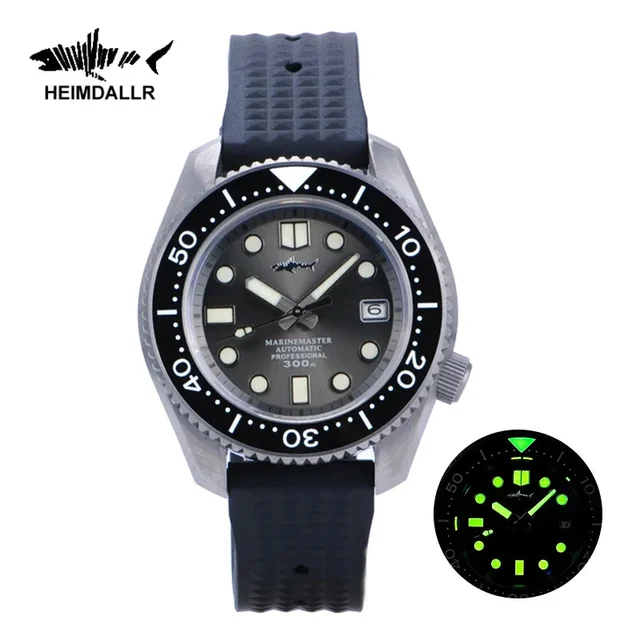 Tandorio HEIMDALLR Titanium MM300 Diving Watch Sapphire Crystal 30Bar Warterproof C3 Lumin