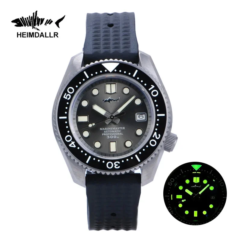 Tandorio HEIMDALLR Titanium MM300 Diving Watch Sapphire Crystal 30Bar Warterproof C3 Luminous NH35 Automatic Mechanical 42mm Men Watch 1005007619820146-Green 42 mm kol saati
