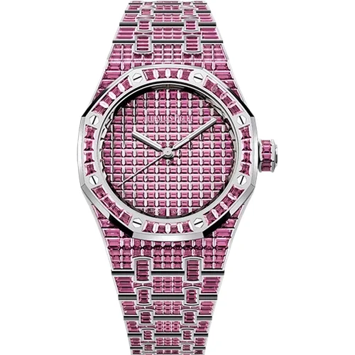 Audemars Piguet Selfwinding Pink Tourmaline "50th Anniversary" 15554BC.TM.1274BC.01 37 mm kol saati