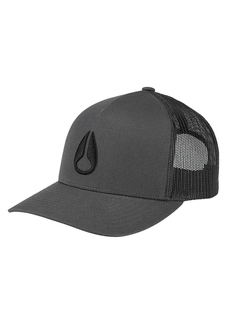Nixon US Iconed Trucker Hat - Charcoal / Black C1862-670-00 kol saati