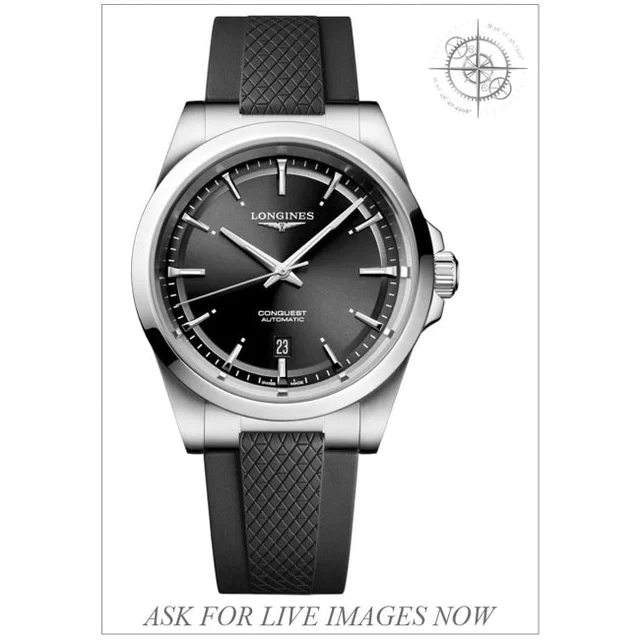 Rubber Longines L3.830.4.92.9 Conquest 210009N33261 kol saati