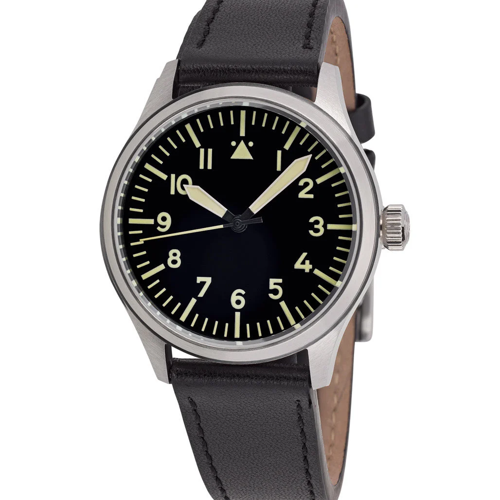 Islander Automatic Pilot watch with Black Dial and Sapphire Crystal #ISL-107 39 mm kol saati